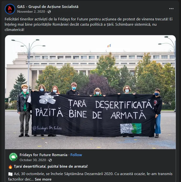 Mihnea Teodor Popescu, stânga